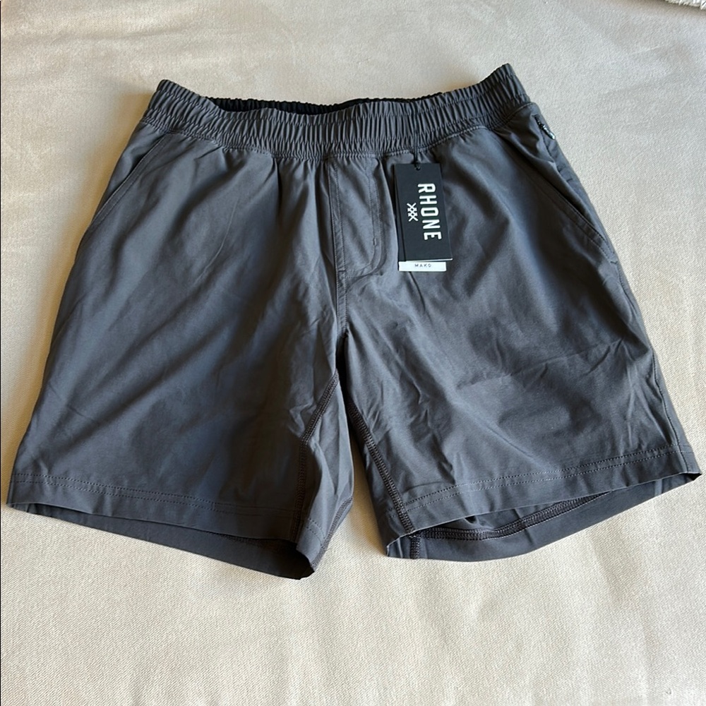 Rhone Men's Mako Gray Athletic/‎ Casual Running Shorts NWT Size S